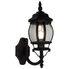 Bel Aire Outdoor Wall Light - Silk Black & Glass, IP44