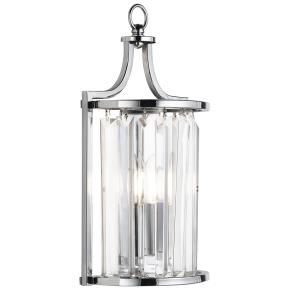 Victoria Wall Light - Chrome & Crystal Glass